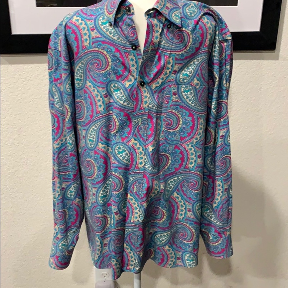 Paisley button down